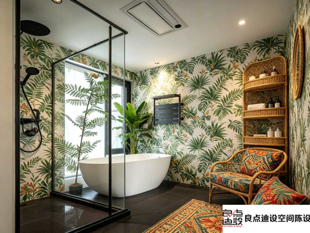 小户型一居室装修设计|30平也能拥有热带雨林泡澡屋🌴
